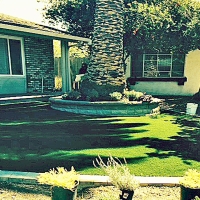 Faux Grass Green Acres, California Landscape Ideas, Small Front Yard Landscaping