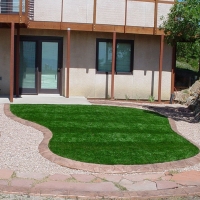 Synthetic Lawn La Quinta, California Landscape Design, Front Yard Design