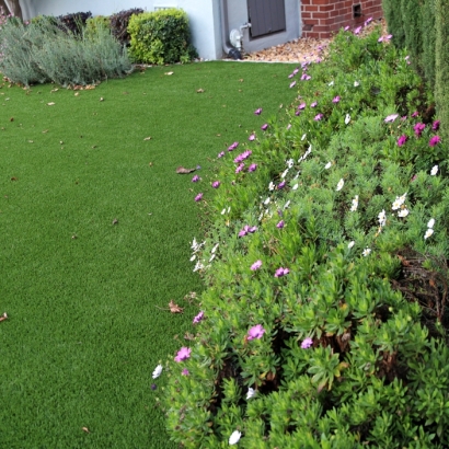 Fake Grass Canyon Lake, California Landscape Rock, Front Yard Design