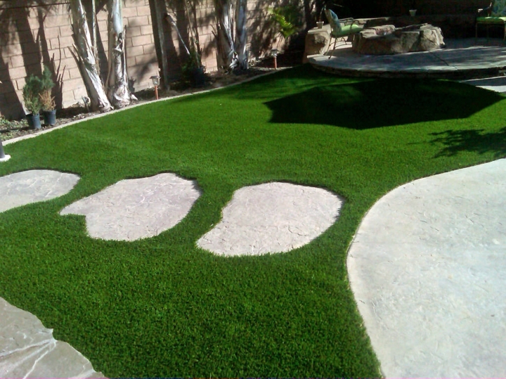 Artificial Grass Installation Indio Hills, California Paver Patio, Backyard Design