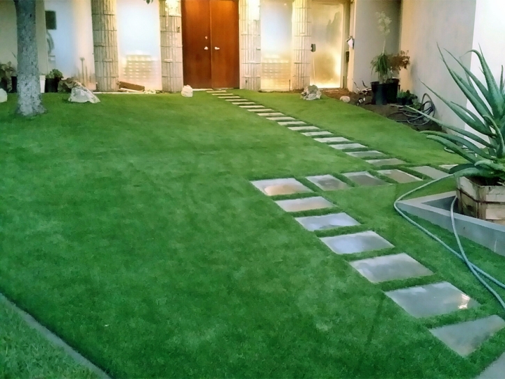 Artificial Turf Installation Banning, California Roof Top, Pavers