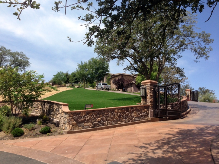 Artificial Turf Installation Sun City, California Roof Top, Front Yard Design