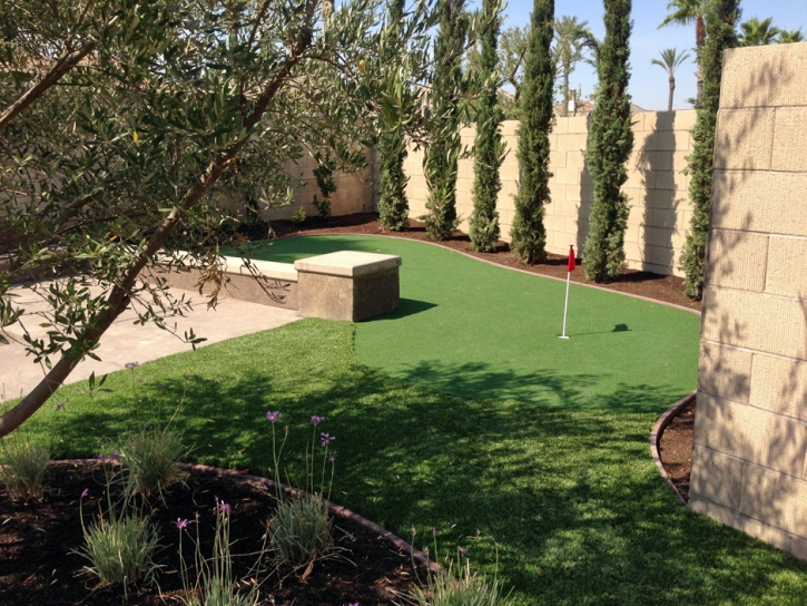 Fake Turf Norco, California Putting Green Grass, Small Backyard Ideas