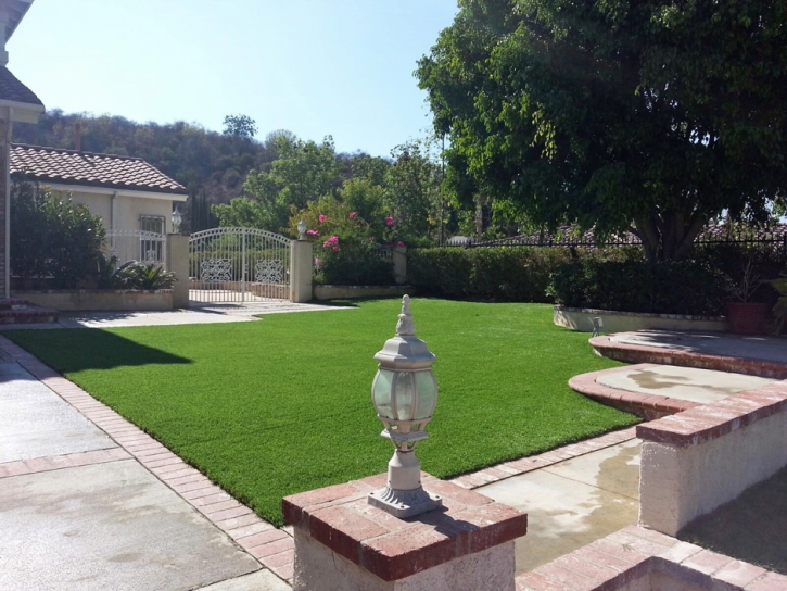 Grass Turf Rancho Mirage, California Paver Patio, Small Front Yard Landscaping