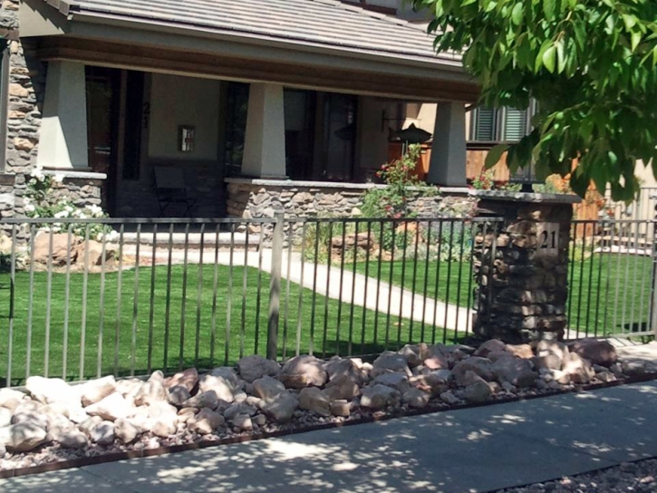 Plastic Grass East Blythe, California Landscape Rock, Front Yard Landscaping