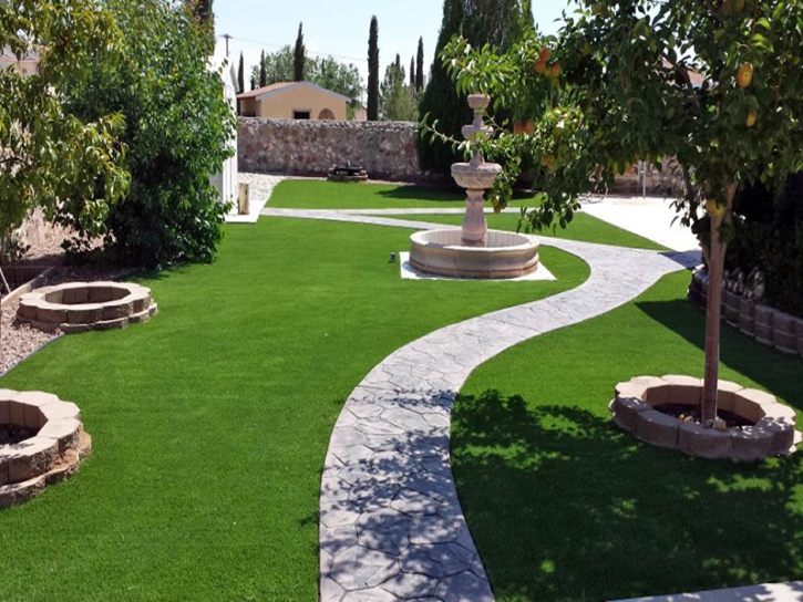 Plastic Grass March Air Force Base, California Landscaping, Backyard Makeover