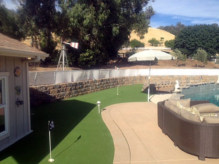 Plastic Grass Palm Desert, California Putting Green Turf, Small Backyard Ideas