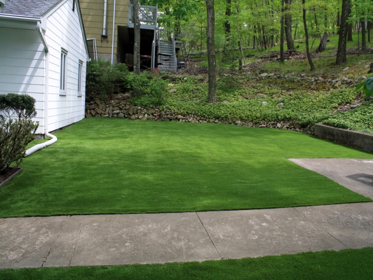 Plastic Grass San Jacinto, California Paver Patio, Front Yard Landscape Ideas