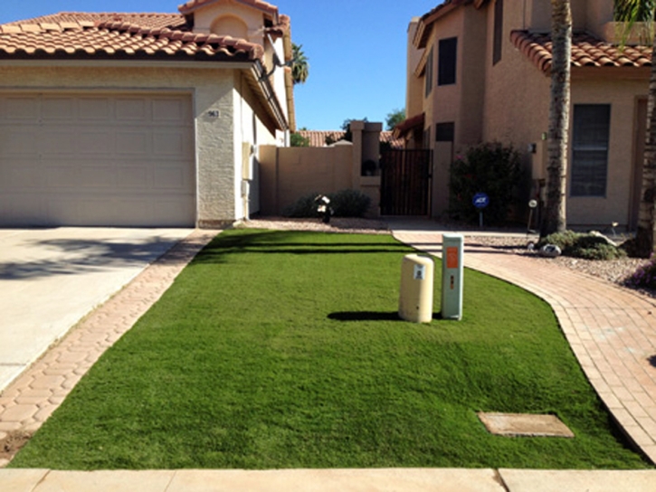 Synthetic Grass Desert Edge, California Landscape Design, Front Yard Landscaping Ideas